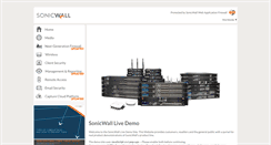 Desktop Screenshot of livedemo.sonicwall.com
