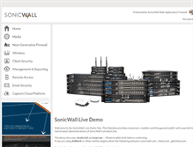 Tablet Screenshot of livedemo.sonicwall.com