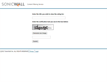Tablet Screenshot of cfssupport.sonicwall.com